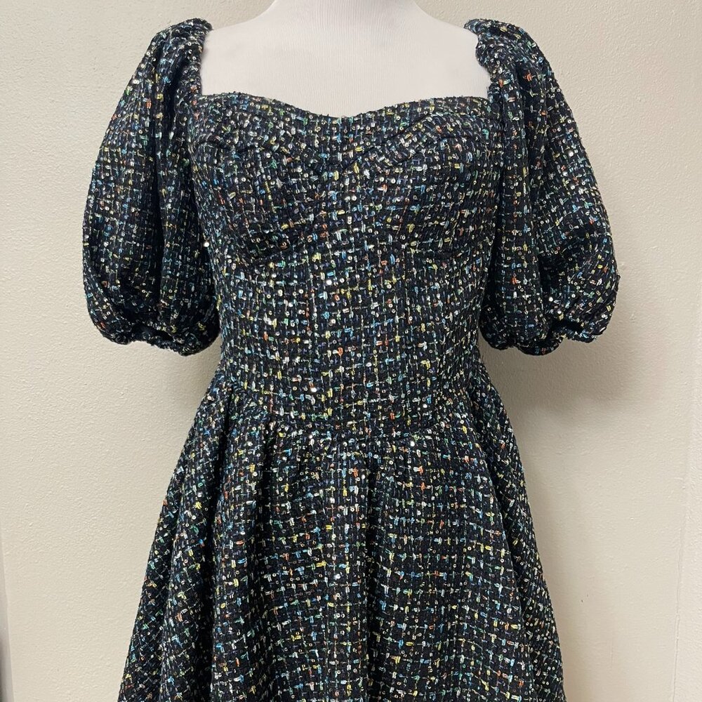 NWOT! Buddy Love Tweed Sequin Multi-colored Mini Dress Medium